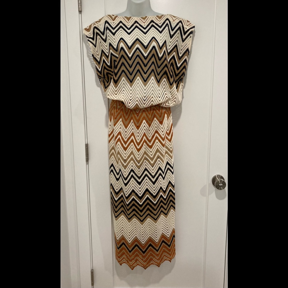 Callahan Chevron Midi dress